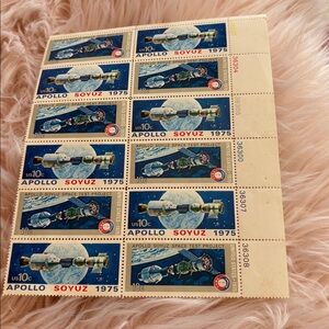 Apollo Soyuz 1975 Stamp Sheet